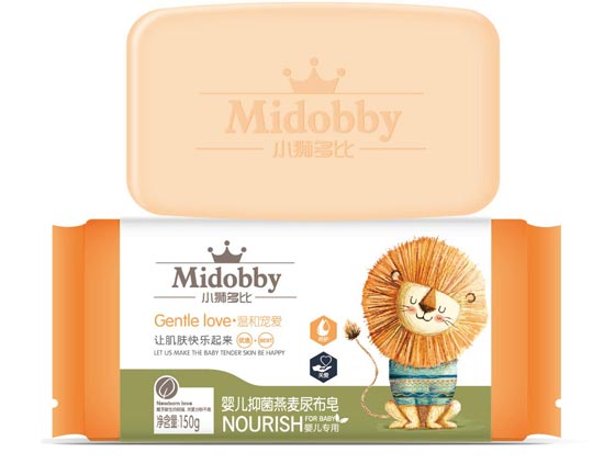 小獅多比嬰兒抑菌燕麥尿布皂150g