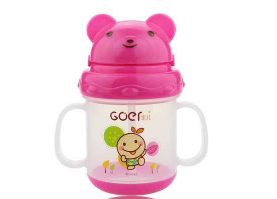 果兒180ML嬰兒成長訓練杯粉色