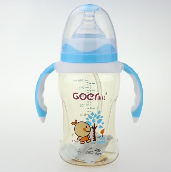 果兒240mlPPSU寬口奶瓶藍色