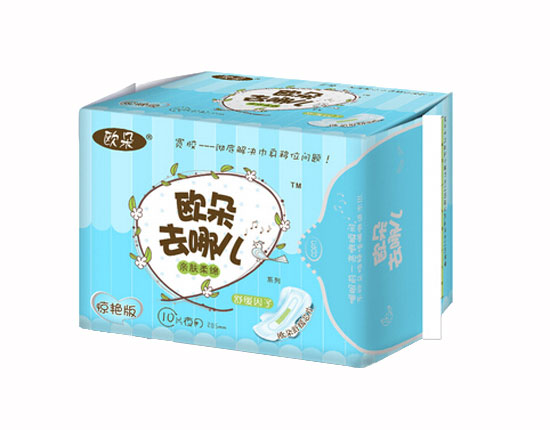 歐朵驚艷版親膚柔棉衛生巾10片夜用