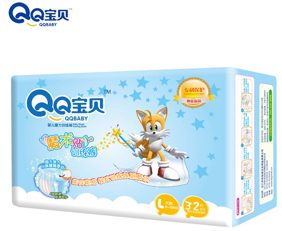 QQ寶貝魔術貼訓練褲L32片