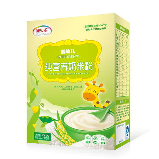 旭貝樂嬰幼兒純營養奶米粉盒裝