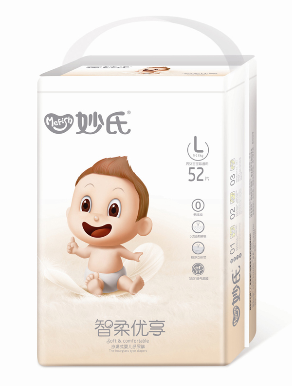 妙氏智柔優享紙尿褲大包L