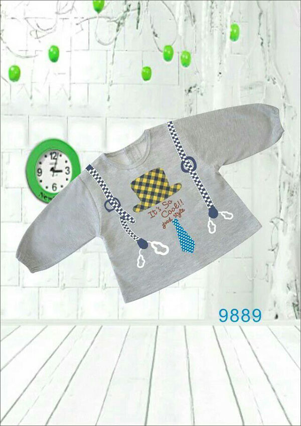 快樂小天天衛衣 灰色 格子帽子圖案