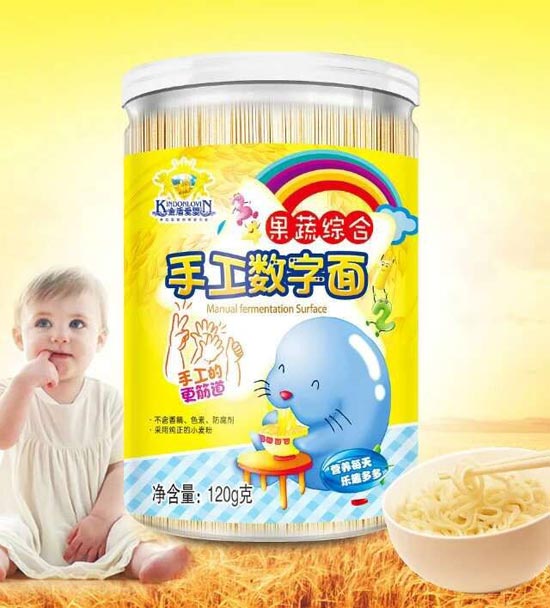 金盾愛嬰手工數字面果蔬綜合