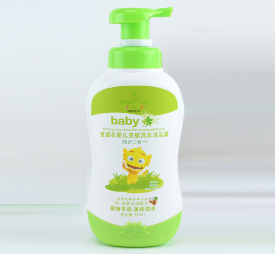 小狀園嬰兒金銀花親膚洗發沐浴露1000ML