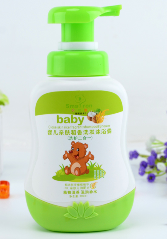 小狀園嬰兒親膚稻香洗發沐浴露300ML