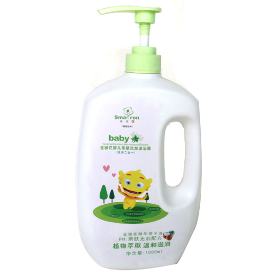 小狀園嬰兒金銀花親膚洗發沐浴露1000ML