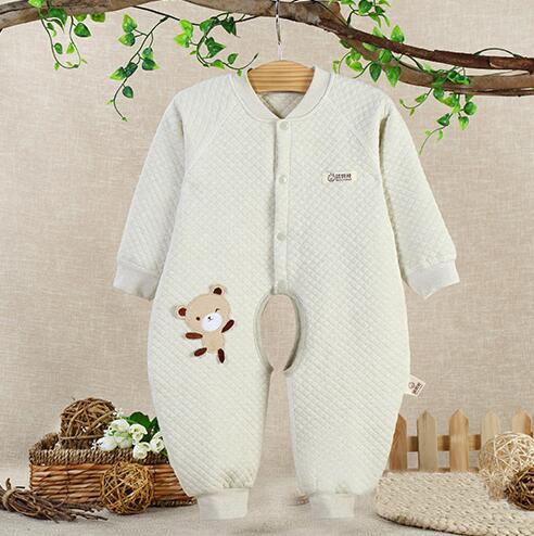 蓓琪兔嬰兒服飾2015秋冬新品加絲系列開檔哈衣0