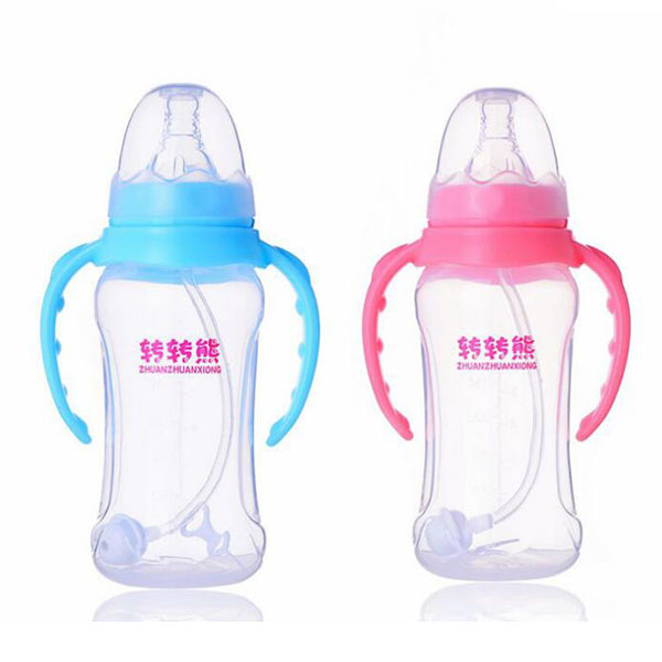 轉轉熊高級有柄自動PP奶瓶210ml