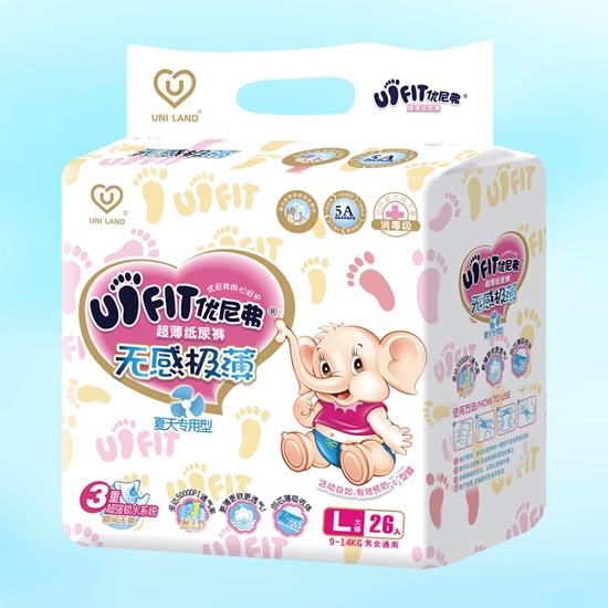 優尼弗無感極薄嬰兒紙尿褲L碼26入