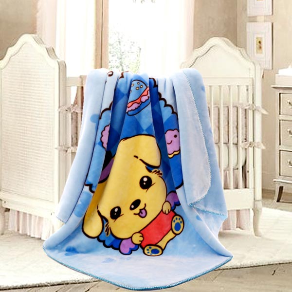 亞奧超柔云毯餅干狗藍色