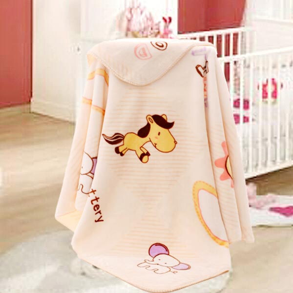 亞奧超柔云毯米色馬