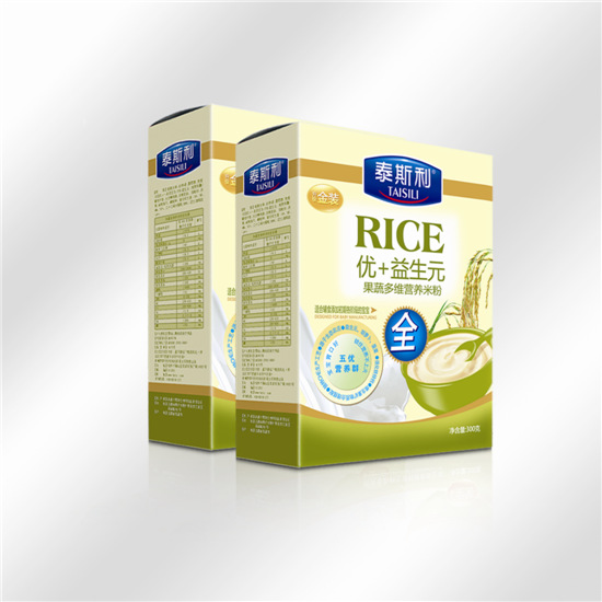 泰斯利優+益生元營養米粉盒裝-果蔬多維配方