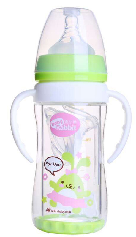 波比兔雙層玻璃奶瓶180ML