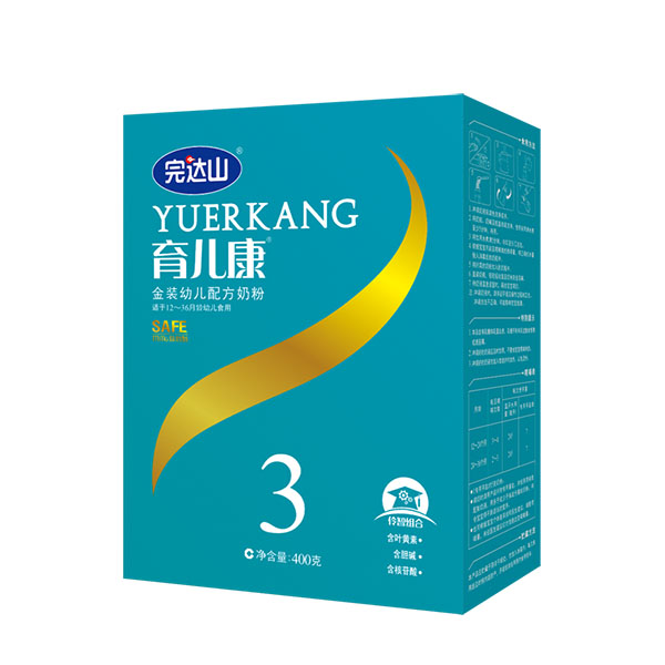 完達(dá)山育兒康金裝幼兒配方奶粉(3段)盒