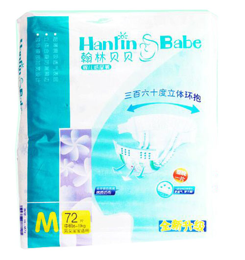 翰林貝貝大包裝尿褲M72片