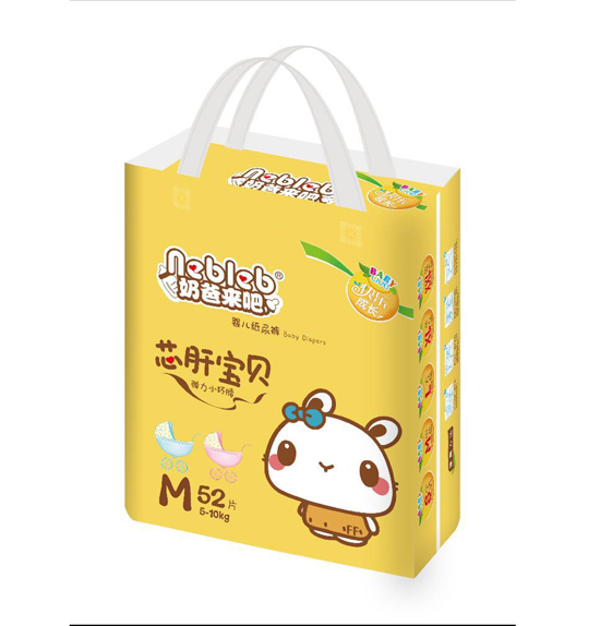 奶爸來吧芯肝寶貝嬰兒紙尿褲M碼52片