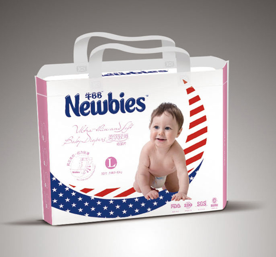 newbies柔軟輕薄紙尿片L碼52片
