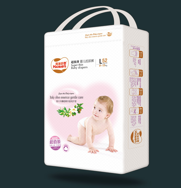 媽咪好奇超薄嬰兒紙尿看L碼52片