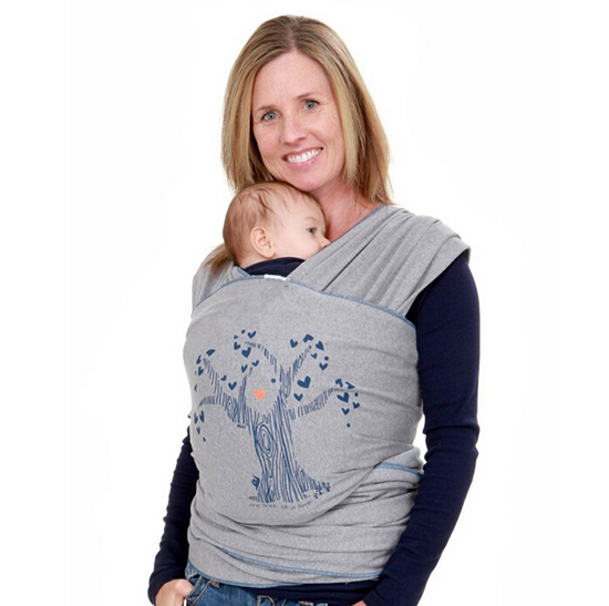 寶寶多功能兒童哺乳背帶巾灰色