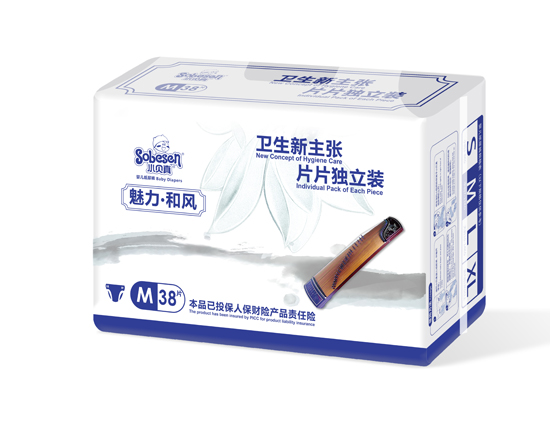 小貝真魅力和風嬰兒紙尿褲M碼38片