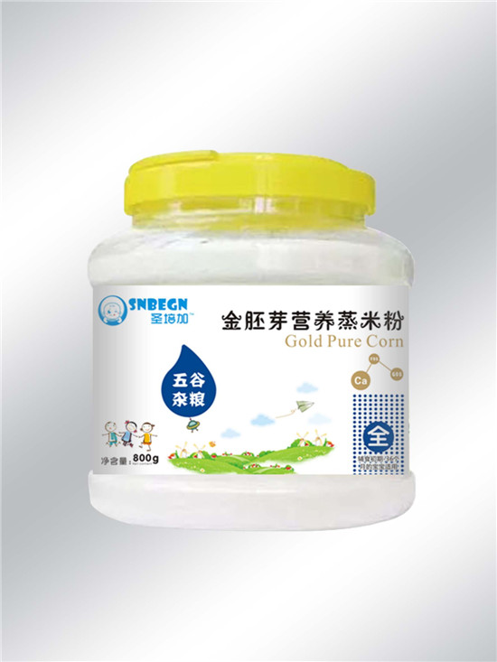 圣培加金胚芽營養蒸米粉五谷雜糧配方透明大桶裝