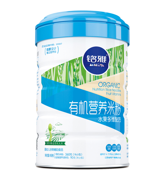 銘雅水果多維有機(jī)營養(yǎng)米粉(聽裝)