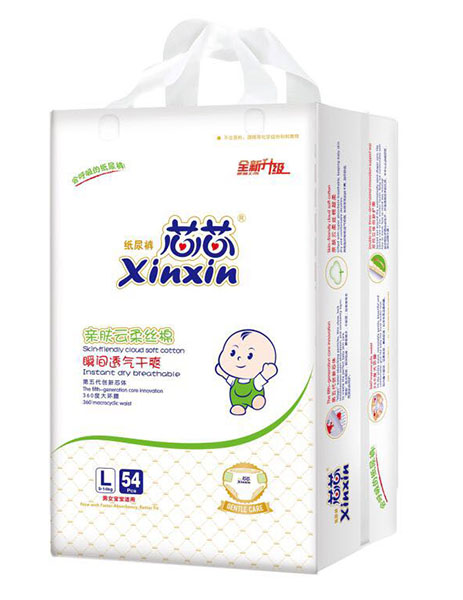 芯芯親膚云柔絲棉紙尿褲L54片