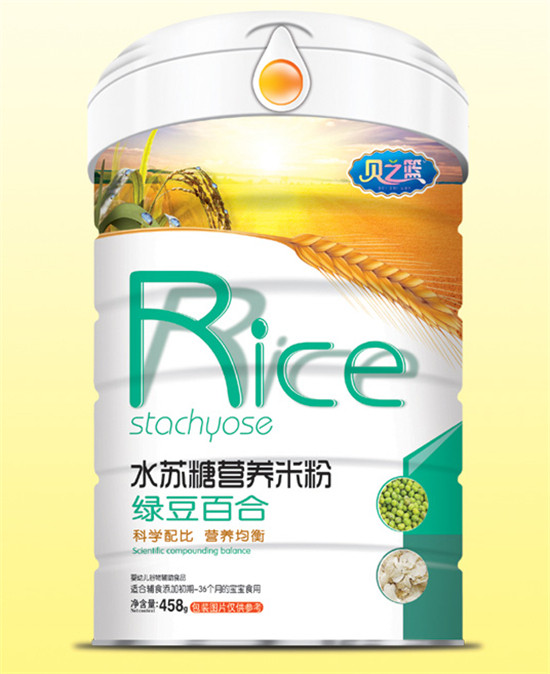 貝之籃綠豆百合-水蘇糖營養米粉