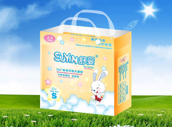 舒嬰360度貼身環(huán)抱大腰圍嬰兒紙尿褲S碼32片