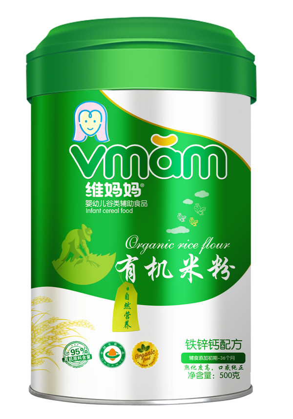 維媽媽鈣鐵鋅配方有機米粉
