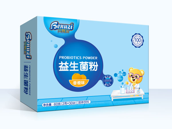 貝努滋益生菌粉香橙味60g