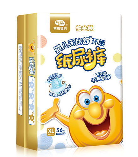 布布寶貝鉑金裝嬰兒環腰紙尿褲XL豎向