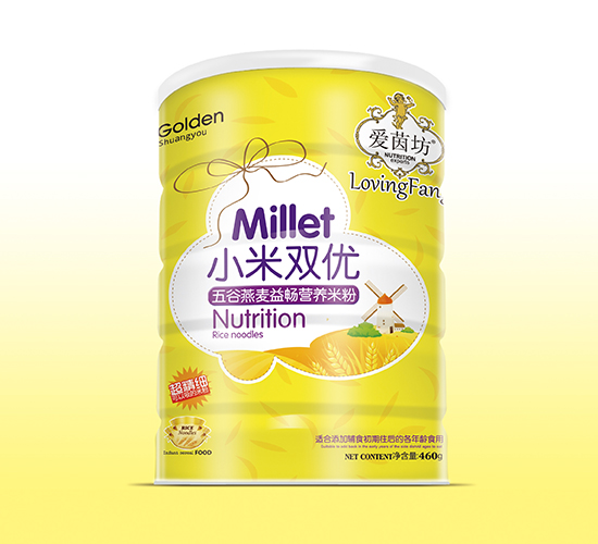 愛茵坊五谷燕麥益暢營養小米雙優米粉聽裝