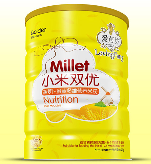 愛茵坊胡蘿卜蛋黃多維小米雙優米粉鐵聽