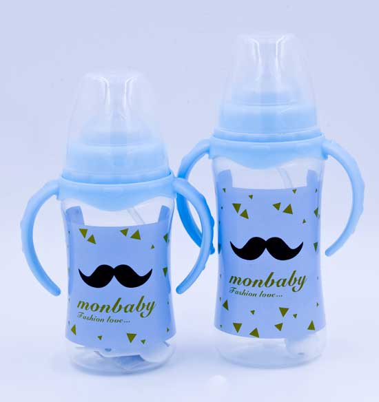 盟寶藍(lán)色系列炫彩PP奶瓶