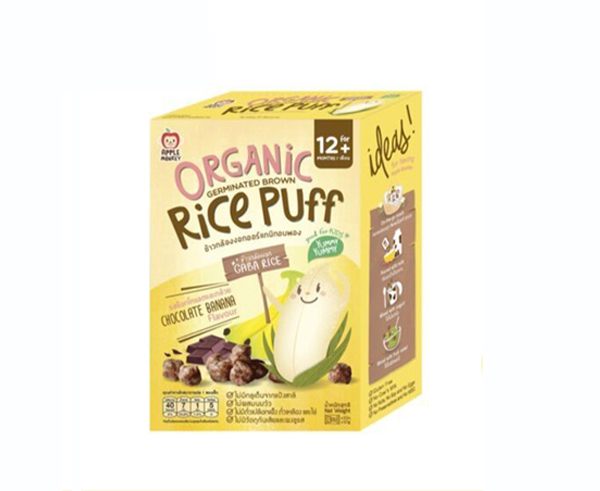 蘋(píng)果猴純天然糙米泡芙-香蕉