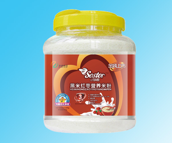 小萌星黑米紅棗營養米粉