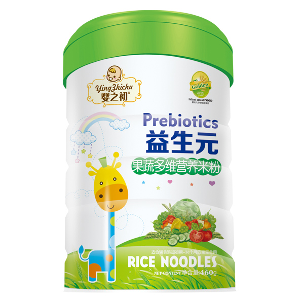 嬰之初益生元果蔬多維營養米粉罐裝