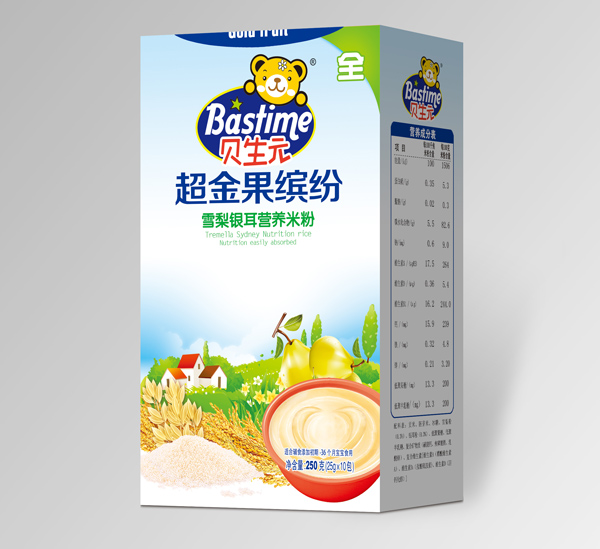 貝生元超金果繽紛雪梨銀耳營養米粉盒裝