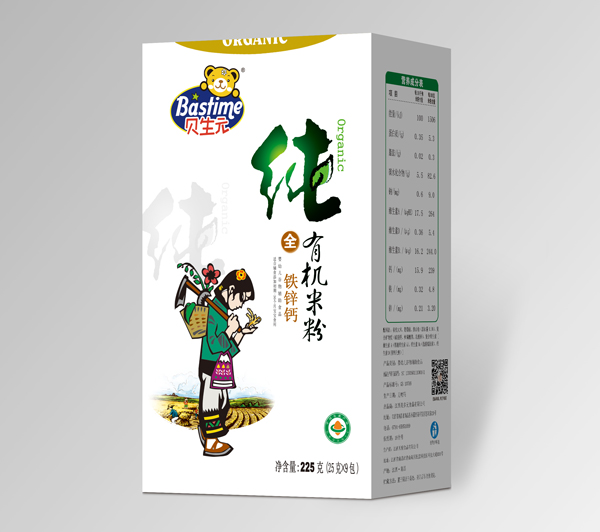 貝生元純有機鐵鋅鈣米粉系列(盒裝)