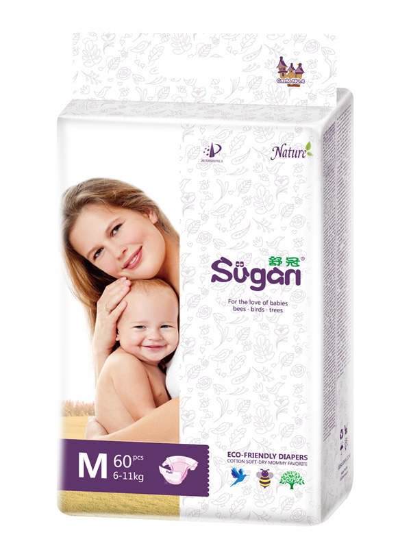 舒冠嬰幼兒本色紙尿褲M