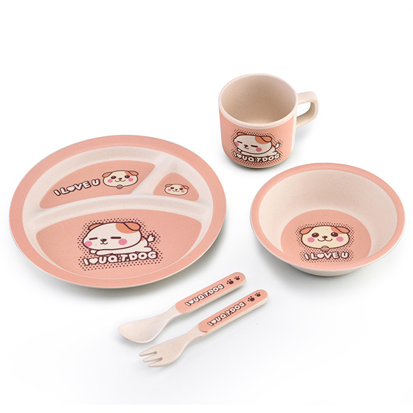 邦貝小象兒童餐盤 圓盤1