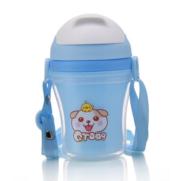邦貝小象寶寶水杯藍色掛繩款