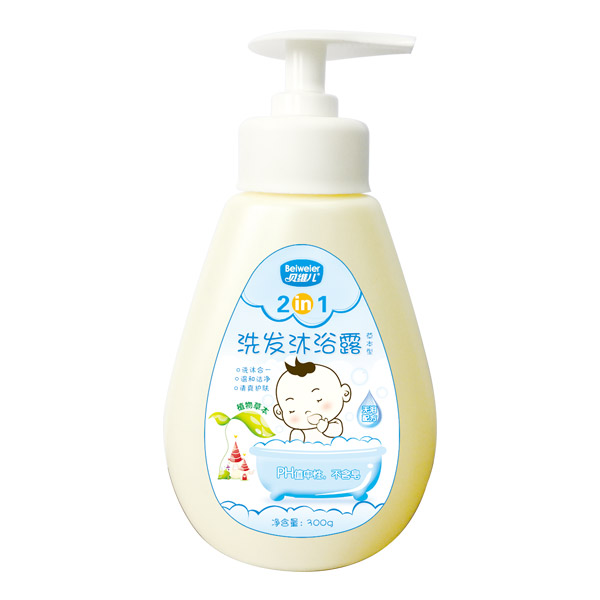 貝維兒洗發沐浴露草本型二合一300g