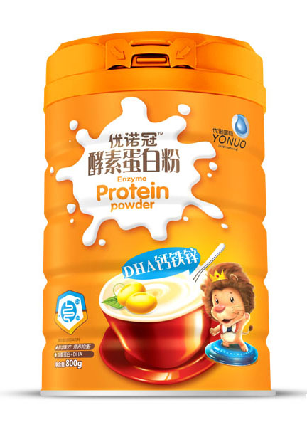 優諾冠DHA鈣鐵鋅酵素蛋白粉