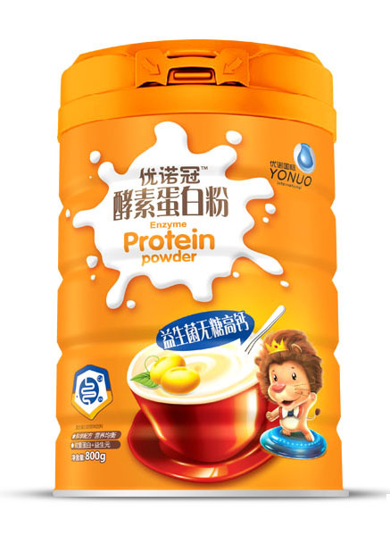 優諾冠益生菌無糖高鈣酵素蛋白粉