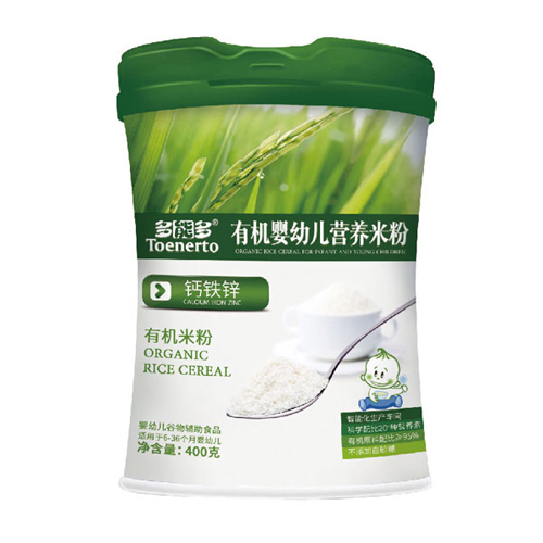 多能多鈣鐵鋅有機嬰幼兒營養(yǎng)米粉桶裝