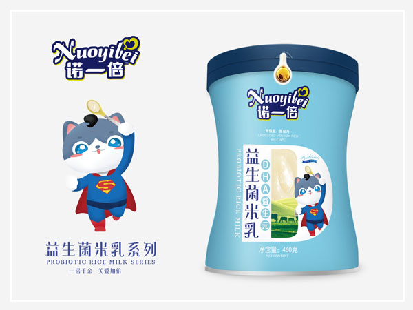 諾一倍益生菌米乳-DHA益生元 桶裝